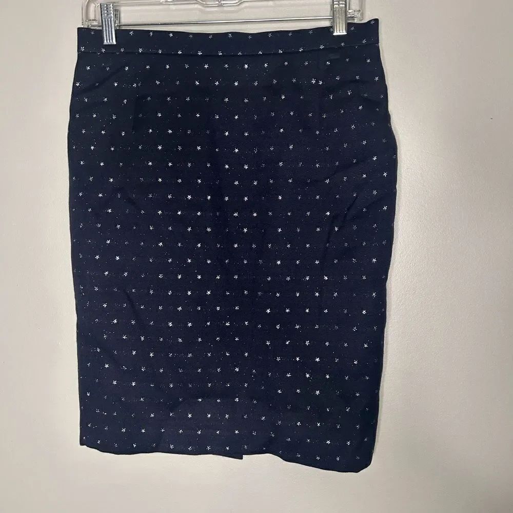 Escada Margaretha Ley Lurex Star Pencil Skirt
